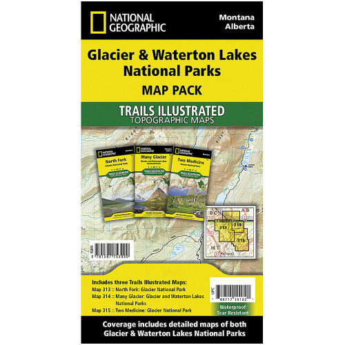 Glacier/waterton Map Pack