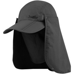Uv Folding Bill Cap Charcoal