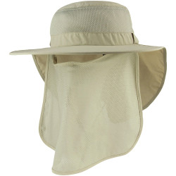 Uv Large Bill Flap Cap Khaki