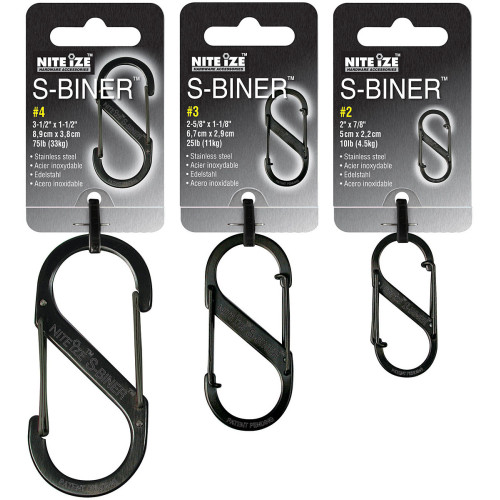 S-biner 3 Pack Combo Black
