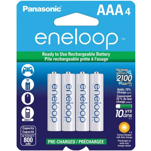 Eneloop Aaa 4-pk Rechargeable Eneloop Aaa 4-pk Rechargeable