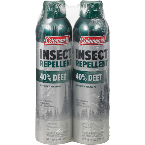 Coleman 40% Deet Rep 6oz 2pk