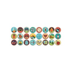 Let's Go Camping Buttons 120ct