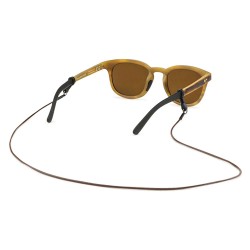 Croakies Brn Lthr Eyewr Rtnr