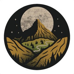 Mountain And Moon