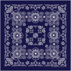 Texas Paisley Bandana Navy Texas Paisley Bandana Navy