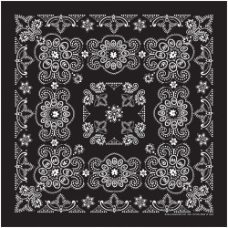 Texas Paisley Bandana Black Texas Paisley Bandana Black