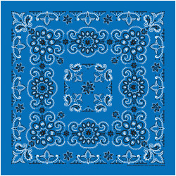 Texas Paisley Bandana Royal Texas Paisley Bandana Royal