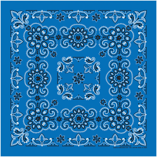 Texas Paisley Bandana Royal