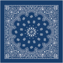 Bandanas Blue W/hang Tag & Upc