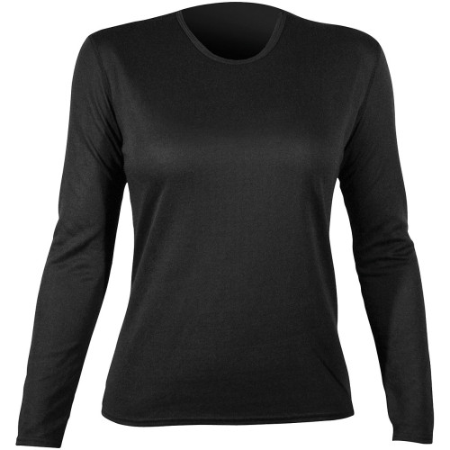 Bi-ply Crew Wmns Blk Sm