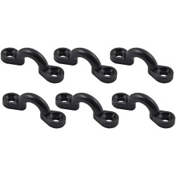 Eye Strap Nyln Blk 6pk-w/scrws