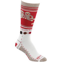 Monkey Friends Sock Red Sm