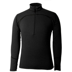 Eco Fleece Mens Ls Zip Blk Sm