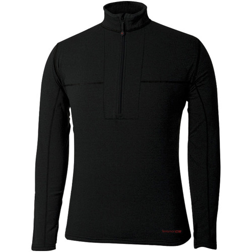 Eco Fleece Mens Ls Zip Blk Lg