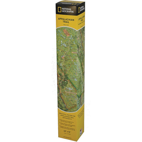 Appalachian Trl Wall Map Boxed
