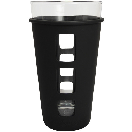 Vibe Glass Pint Silicone Black