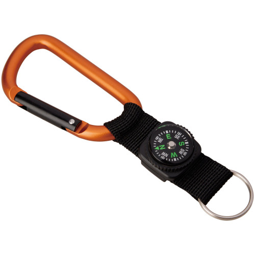 8 Mm Carabiner W/compass Strap